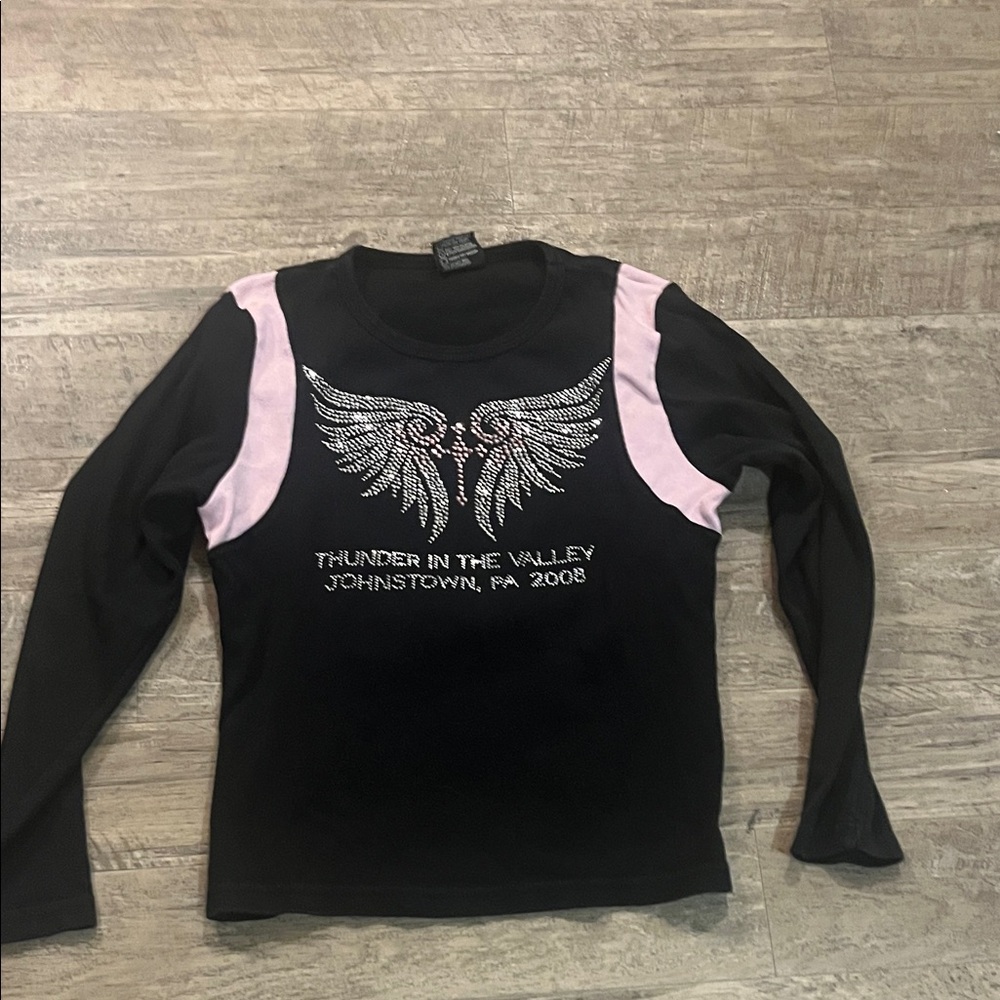 Biker design tee